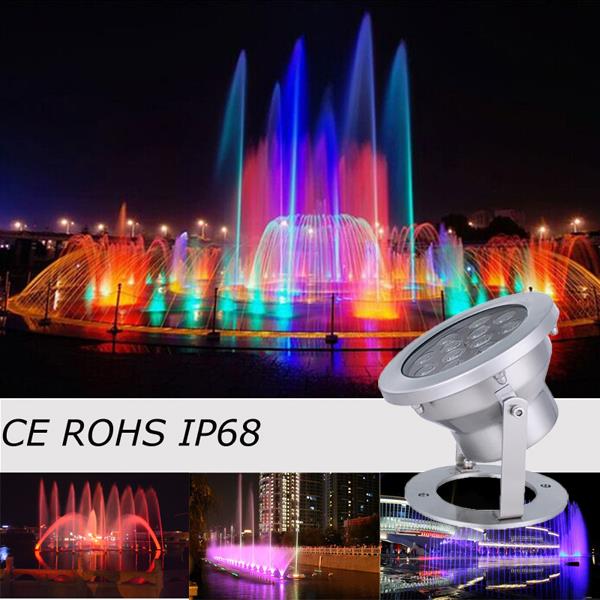 Pool Lights Underwater Supply With 9W 12W 18W RGB LED Pool Lights manufacturer