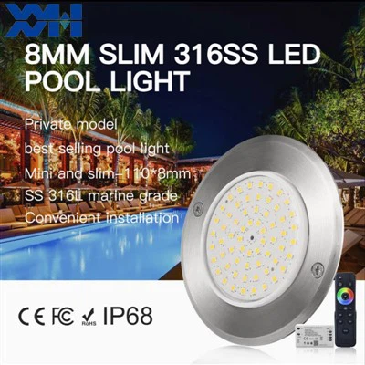 Luce per piscina sottile con spessore 7,5 mm